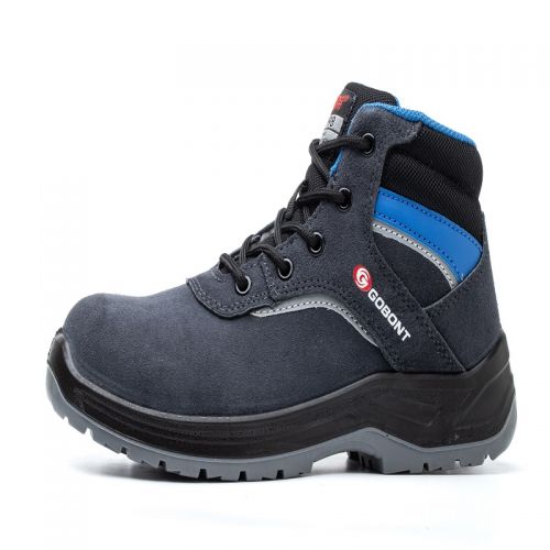 固邦特2106-AD6二層反絨牛皮四季款安全鞋