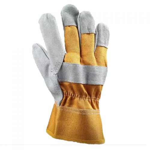 斗刀俠DD-1103頭層牛皮防水防油耐磨作業(yè)棉手套（雙）